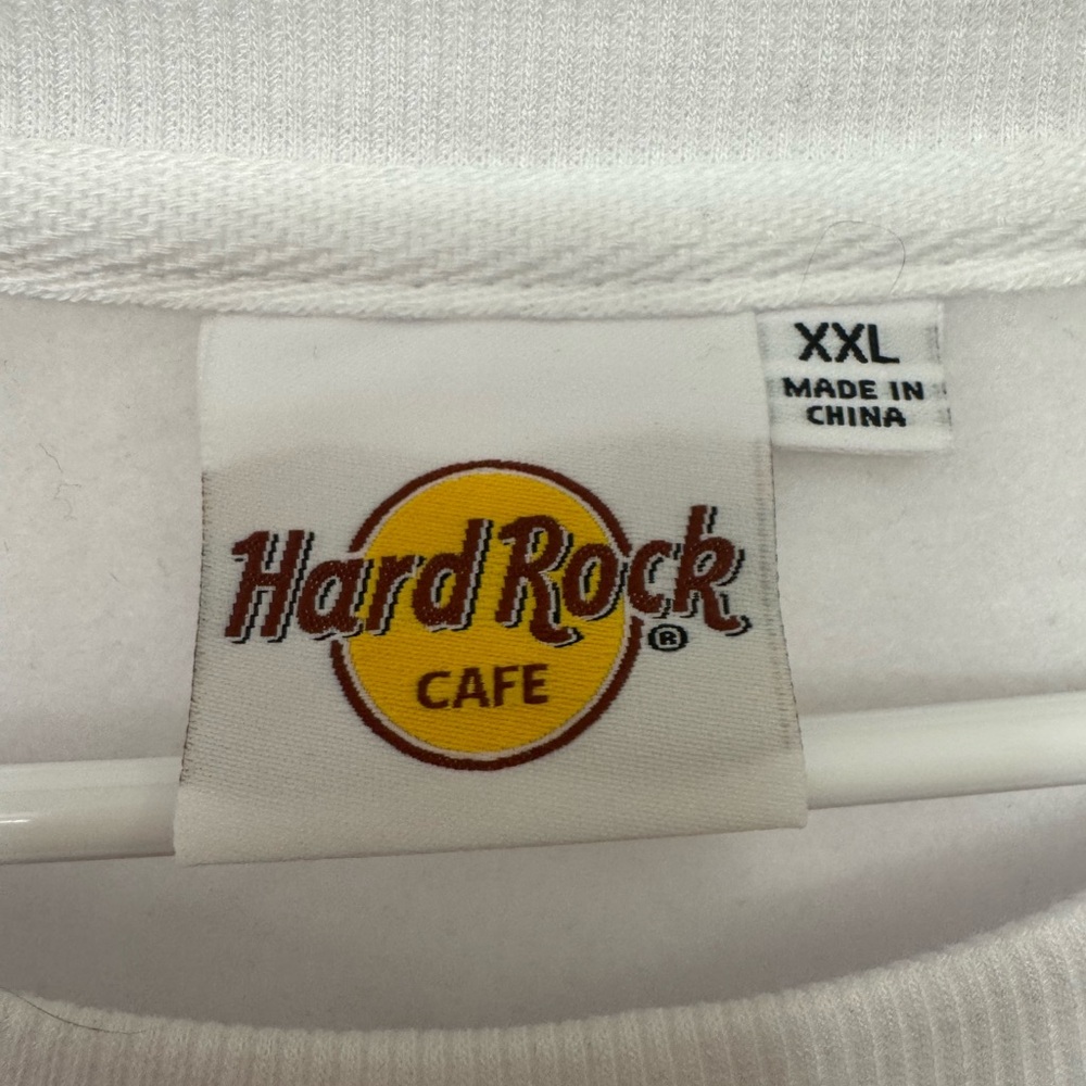 NWT Hard Rock Cafe Chicago Women's Fleece Chenille Chain Stitch Crop Crew - Picture 3 of 4
